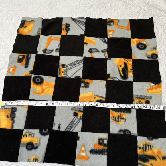 Handmade Baby Fleece Construction Blanket - Picture 5 of 7